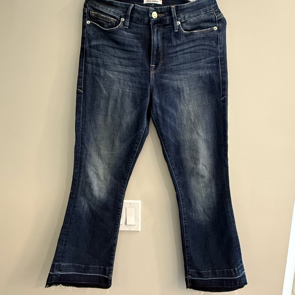 Good American Indigo Flare Jeans